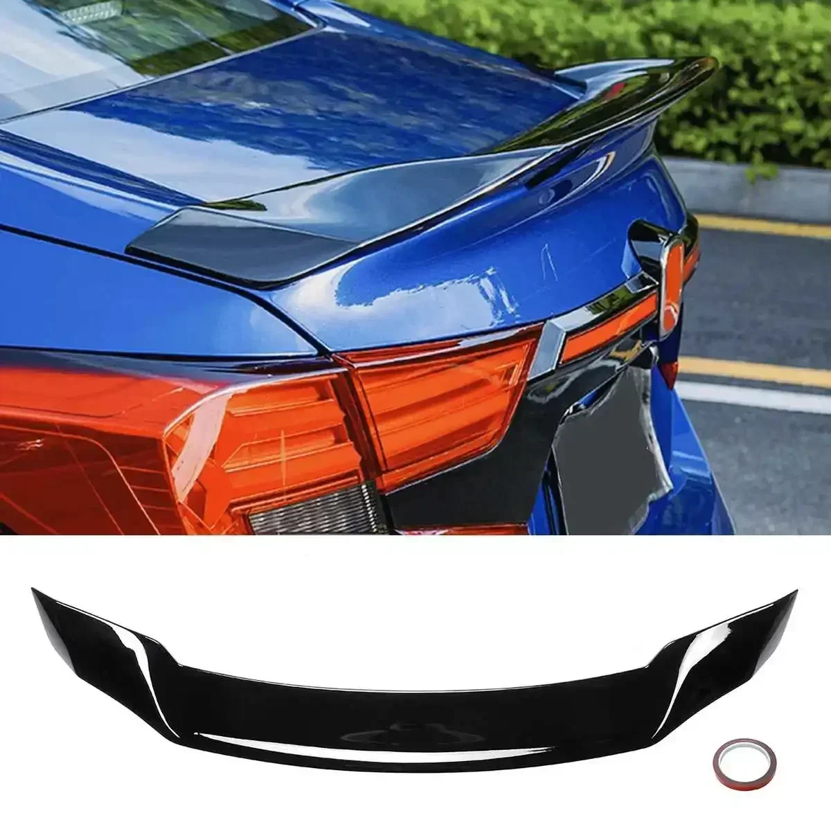 

Car Trunk Lip Spoiler Roof Sticker for Accord 2018-2020 10th Gen all 4 Door Sedan Auto Tail Wing Trim Modification Body Kit