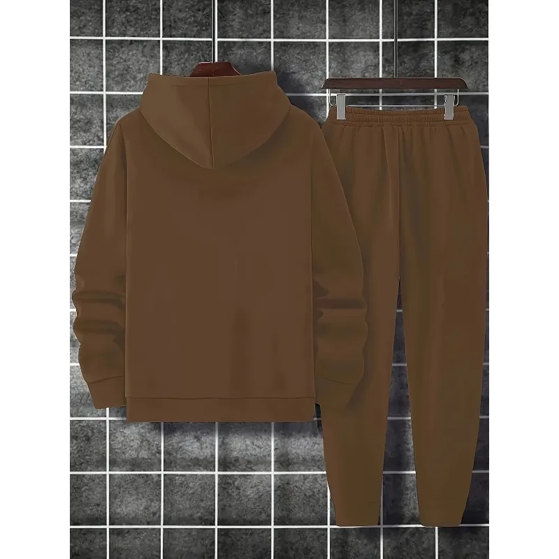 Zestaw: bluza z kapturem i spodnie dresowe na co dzień, długi rękaw, nadruk 3D z motywem babci, modny trend 2025