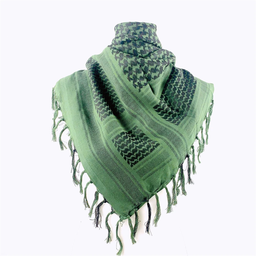 Shemagh táctico de algodón desierto con borla para cuello - imagen 2