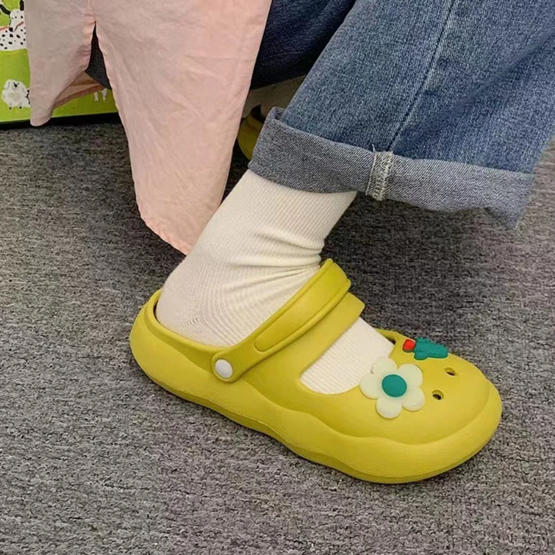 Xiaomi Summer Women Clogs Shoes Slippers Soft EVA Light Beach Sandals Thick Sole Slipper Shoes Outdoor Ladies Casual Home Slides