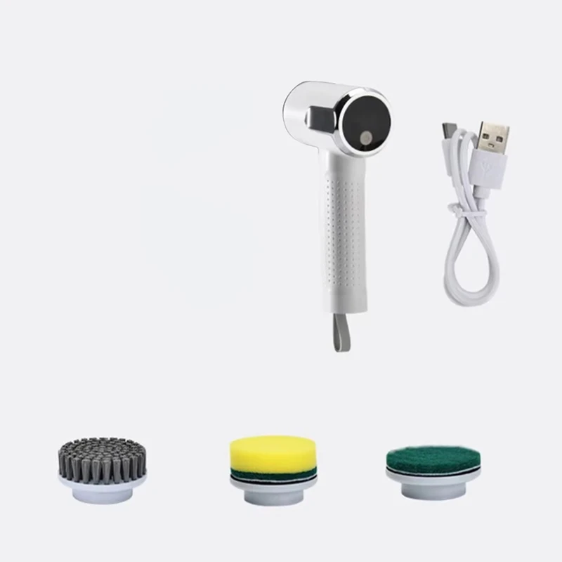 فرشاة تنظيف كهربائية BAAG، لاسلكية وقابلة لإعادة الشحن، دوران عالي السرعة للمطبخ، مقاومة للماء IPX7، شحن من النوع C