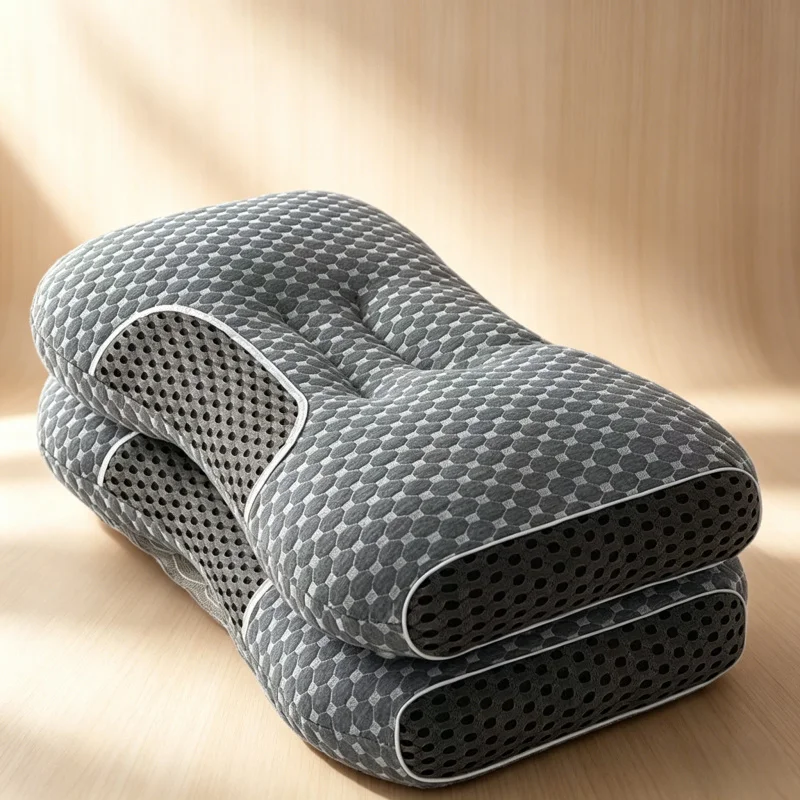 Almohada Ortopédica Premium para el Cuello, Ajustable, Ergonómica, con Soporte Contorneado, Núcleo de Alta Densidad para un Sueño Profundo y Confortable, Alivio del Dolor Cervical