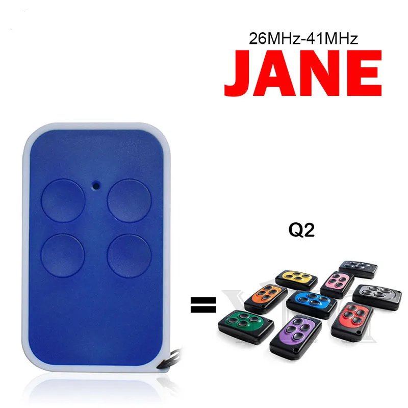 JANE Q2 Remote Control Clone 4 Button 26MHz-41MHz Garage Door Remote Control Rolling Door Opener Fixed Code Copy Clone