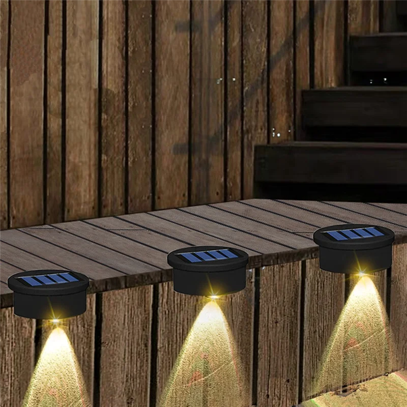 Paquete de XSXS-4 luces solares para piscina sobre el suelo, luz lateral impermeable para piscina, para alrededor de piscina, cascada, escaleras, valla, terraza