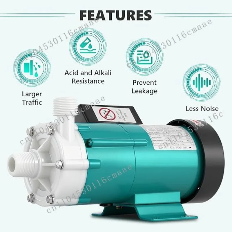 Mini Magnetic Drive Pump Chemical PP/PVDF Energy Saving for Electroplating Transport Industrial Coating Waste Water