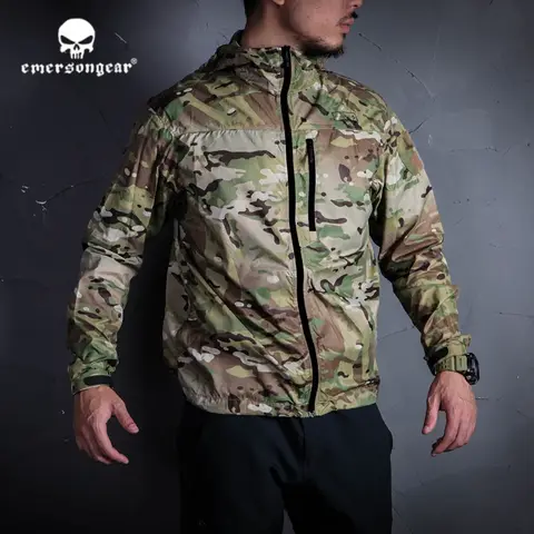Emersongear 자외선 차단 윈드라이너 스킨 재킷, T.A.S.L 시리즈, 전술 스타일 바람막이 의류, 하이킹 야외 캠핑