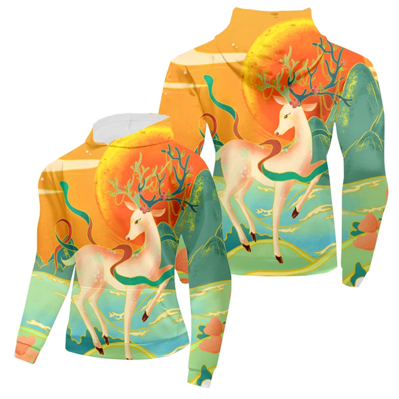 Hign Feedback sportswear running full sublimation hoodie sweatshirt with customized logo 3d printing sports hoodies