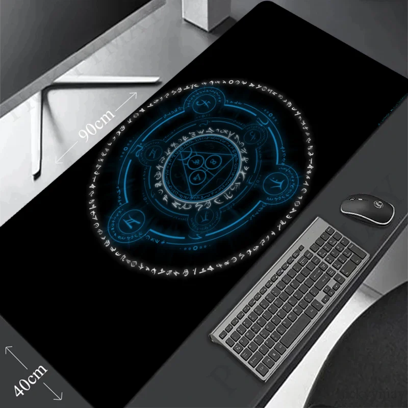 Magic Circle Deskmat Large Mouse Pad 900x400 Game Mats Mousepad Gamer Desk Mat Computer Accessories Gaming Mause Anime Office Pc