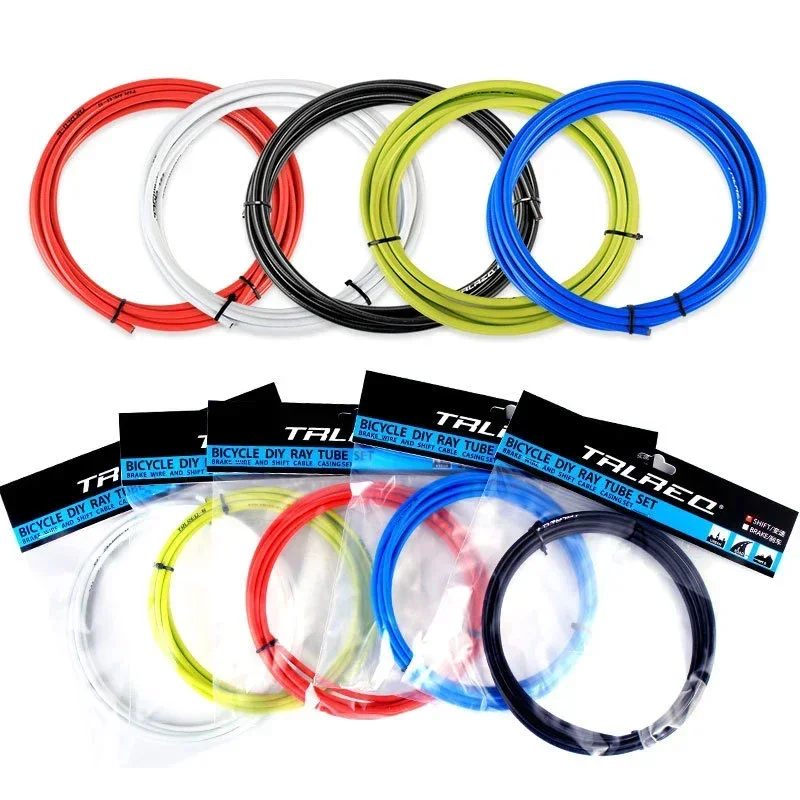 RGO Komplettes Brems- und Schaltzug-Set für MTB Mountainbike, Schaltzug-Innenseil-Set mit Kabelendkappen und Ferrules für den Radsport – Detail 1