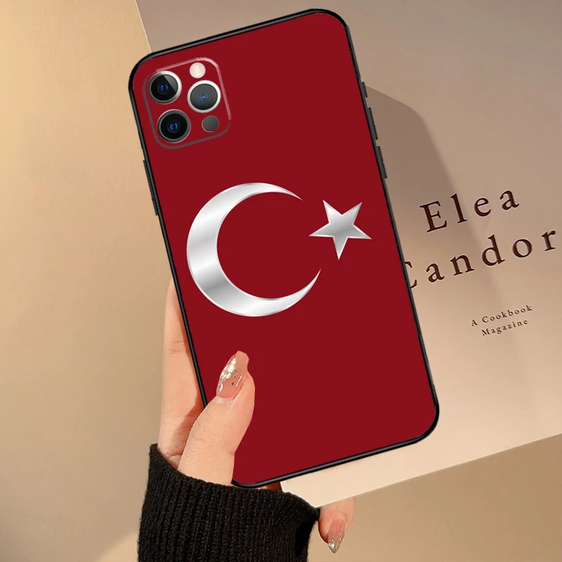 Republic Turkey Flag Ankara Case For iPhone 15 13 11 12 14 16 Pro Max Mini X XS Max XR 14 Plus Cover Coque