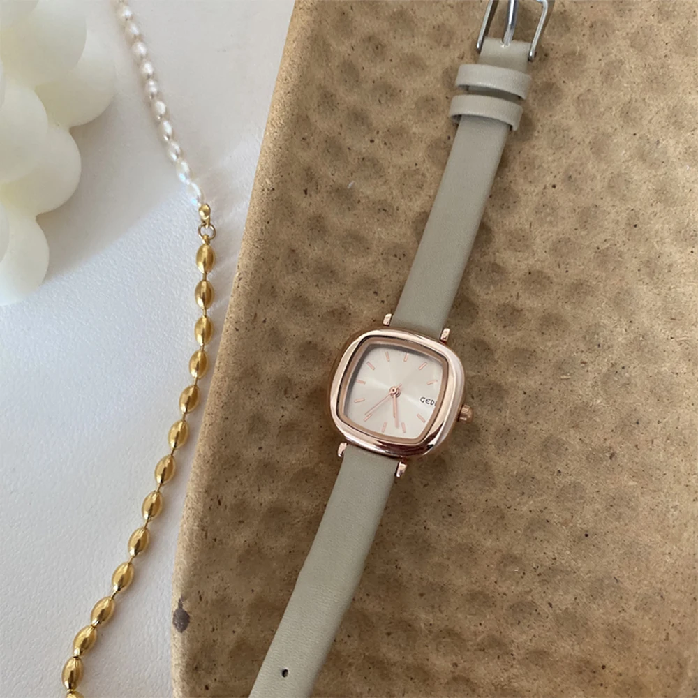 Free shippings Fashion Simplicity Square belt Watch For women's girl student Chain watch strap watch Women's accessories