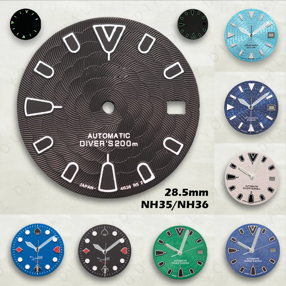cadran-en-forme-de-toile-d'araignee-mouvements-nh35-montres-de-qualite-c3-pour-hommes-accessoires-de-modification-et-de-reparation-de-montres-285-mm-type-s-luminescence-verte