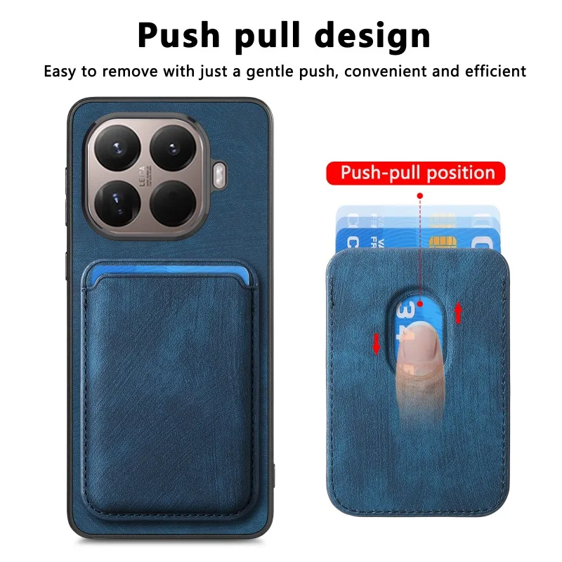 Skórzane etui Magsafe do Xiaomi 15T 17T Pro, magnetyczne, odłączane, 2 w 1, z kieszenią na karty, pokrowiec na Xiaomi Mi15 T 15Tpro — zdjęcie produktu 2