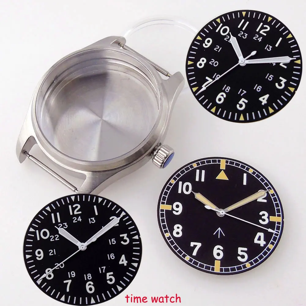 

Fits NH35A NH36A ETA 2824 PT5000 ST2130 Movement 39mm 316L Watch Case+33.6mm Dial+Hands Sapphire Crystal Luminous Screw Crown