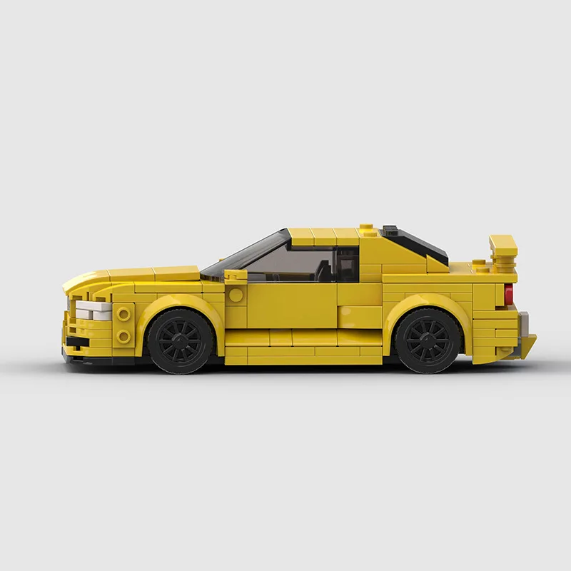 Kinderspeelgoed R34 GTR sportwagenmodel MOC bouwsteen compatibel met Lego kleine deeltjes puzzel buitenlandse handel grensoverschrijdend