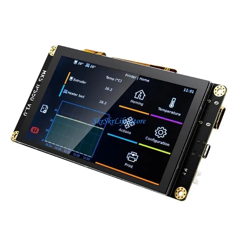 

E65E 5-дюймовый дисплей MKS IPS50, емкостный экран, 800x480, TFT-дисплей, тип C