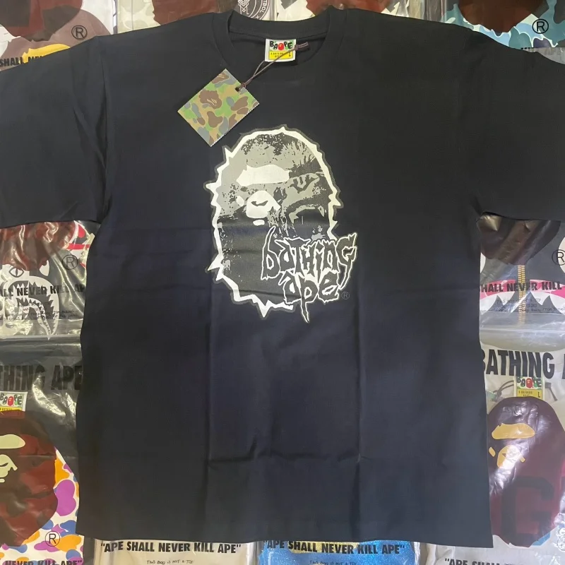 

Any Ape Man Head ex ort Sve T-irt Couple Cotton Tee Men's Women's Big Head aphic T-irt Spring 2025