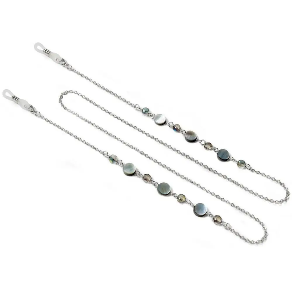 Crystal Eyeglass Chain Strap Fashion Stainless Steel Sunglasses Necklace Lanyard Chains Fashionable Retro Mask Chain Around Neck view 5