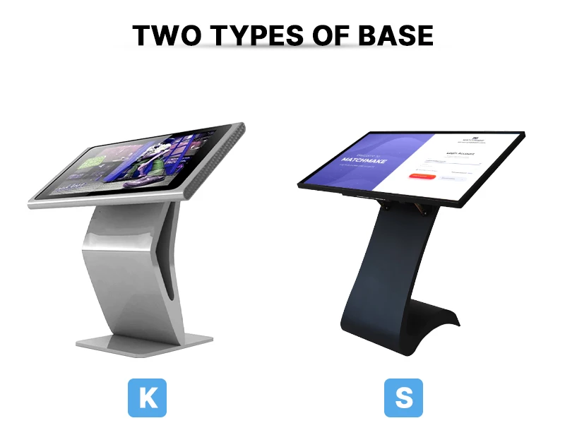 32 43 55 65 Inch LCD Information Display Screen Interactive Touch Kiosk Touch Information Kiosk