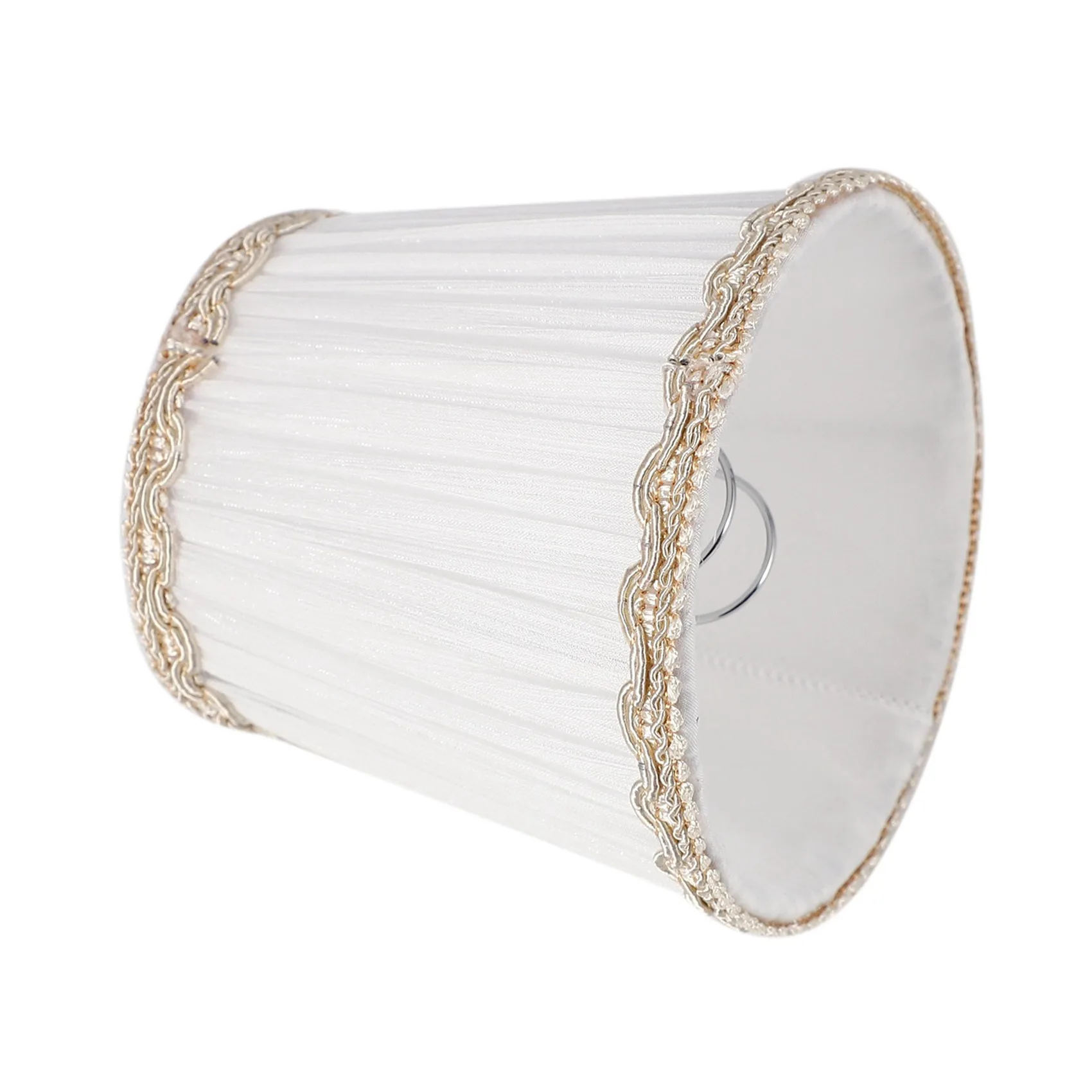 RMWIN-12X Chandelier Shades,ONLY For Candle Bulbs,Clip-On Fitter Lamp Shades, White