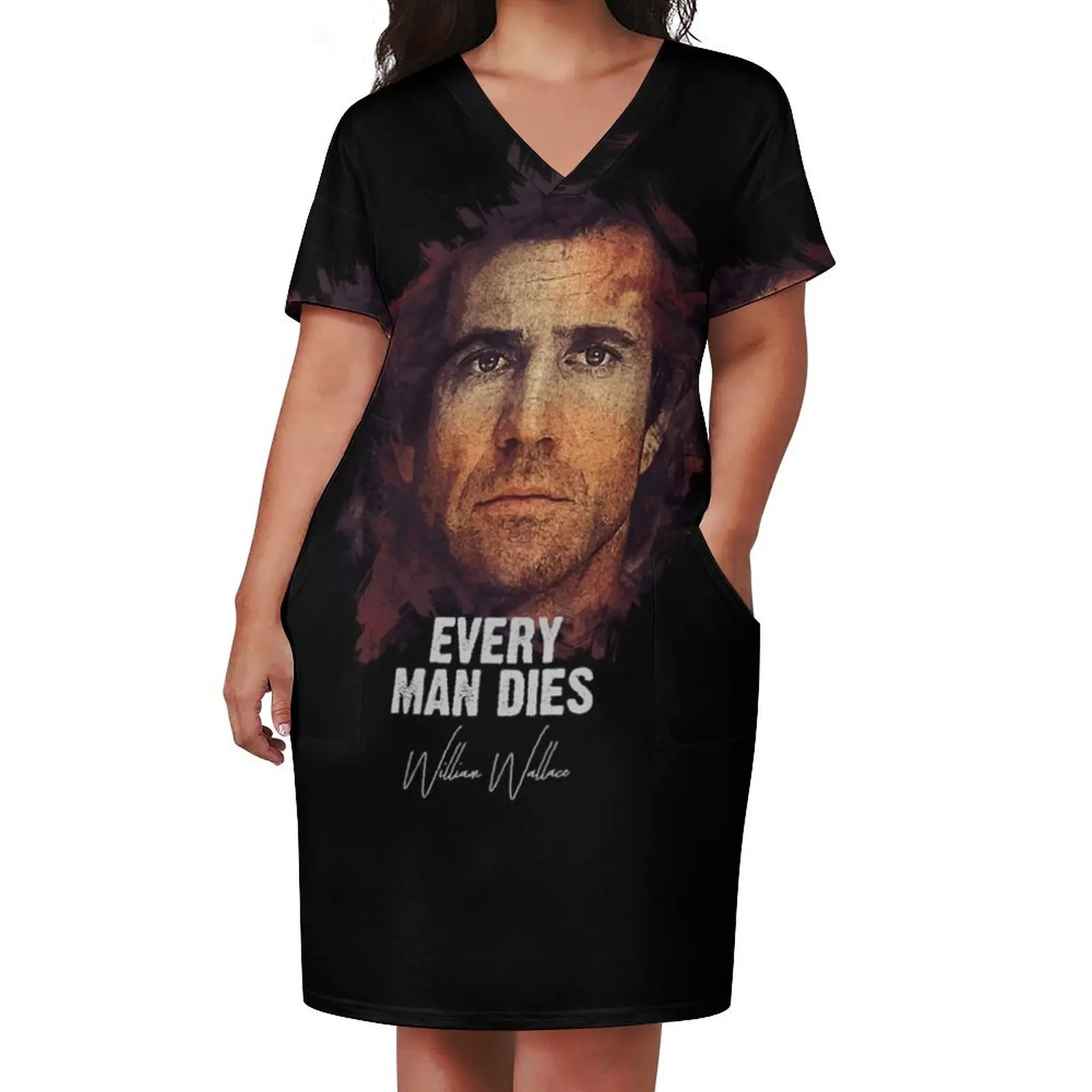 EVERY MAN DIES - William Wallace Loose Pocket Dress women dress women evening dress