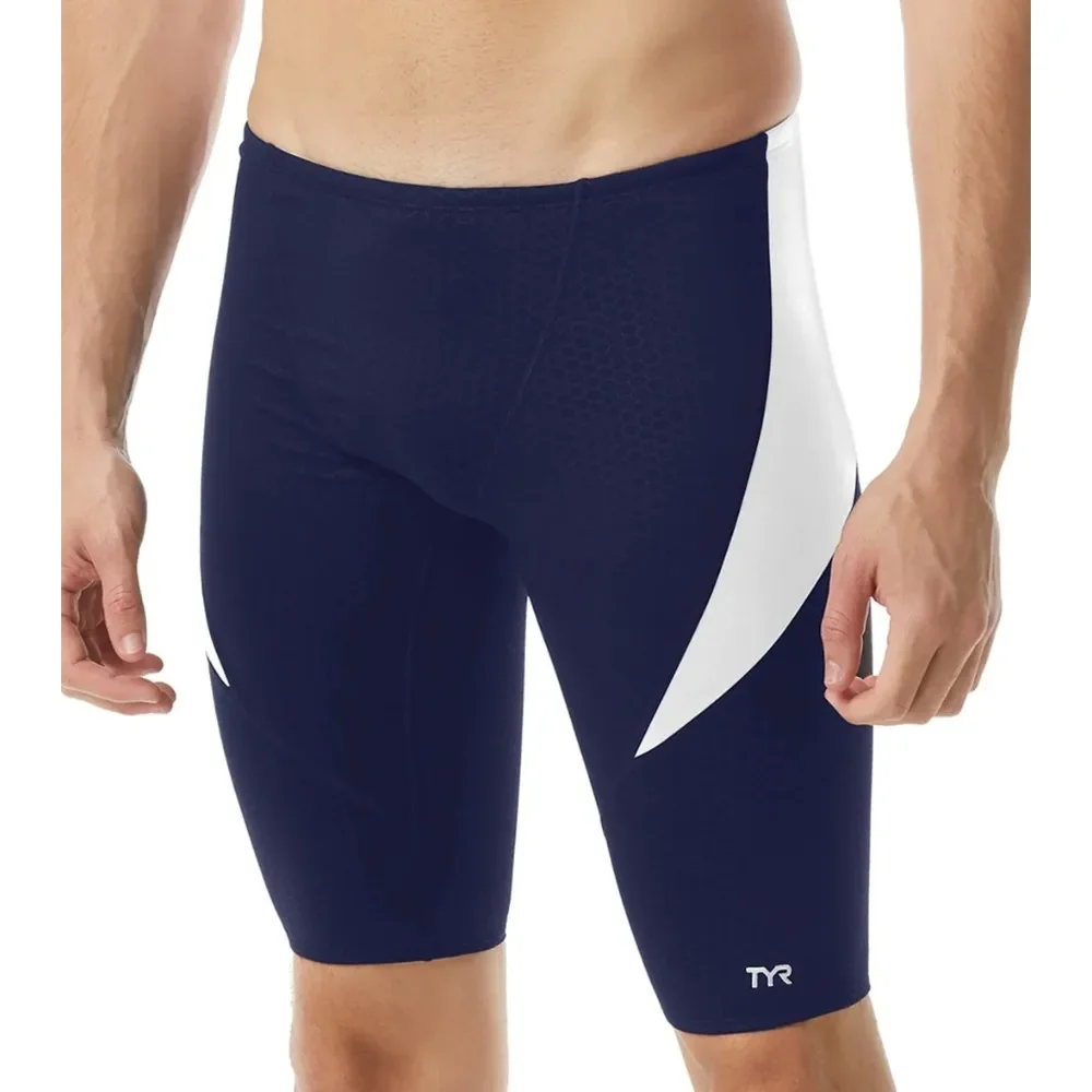 Summer Men's Swim Jammer Endurance Athletic Training Swimsuit Beach Swimming Trunks For Swimwear Jammers Tight Surf Shorts
