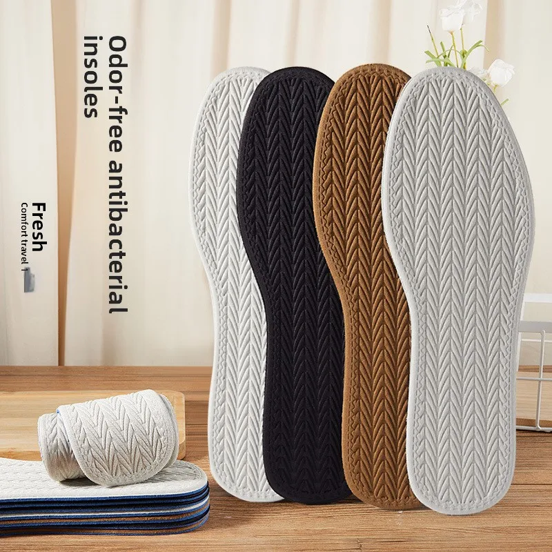 

Insole Anti Odor and Sweat Absorbing for Both Super Soft Sole Comfortable Breathable Thin Design,Sports and Antibacterial