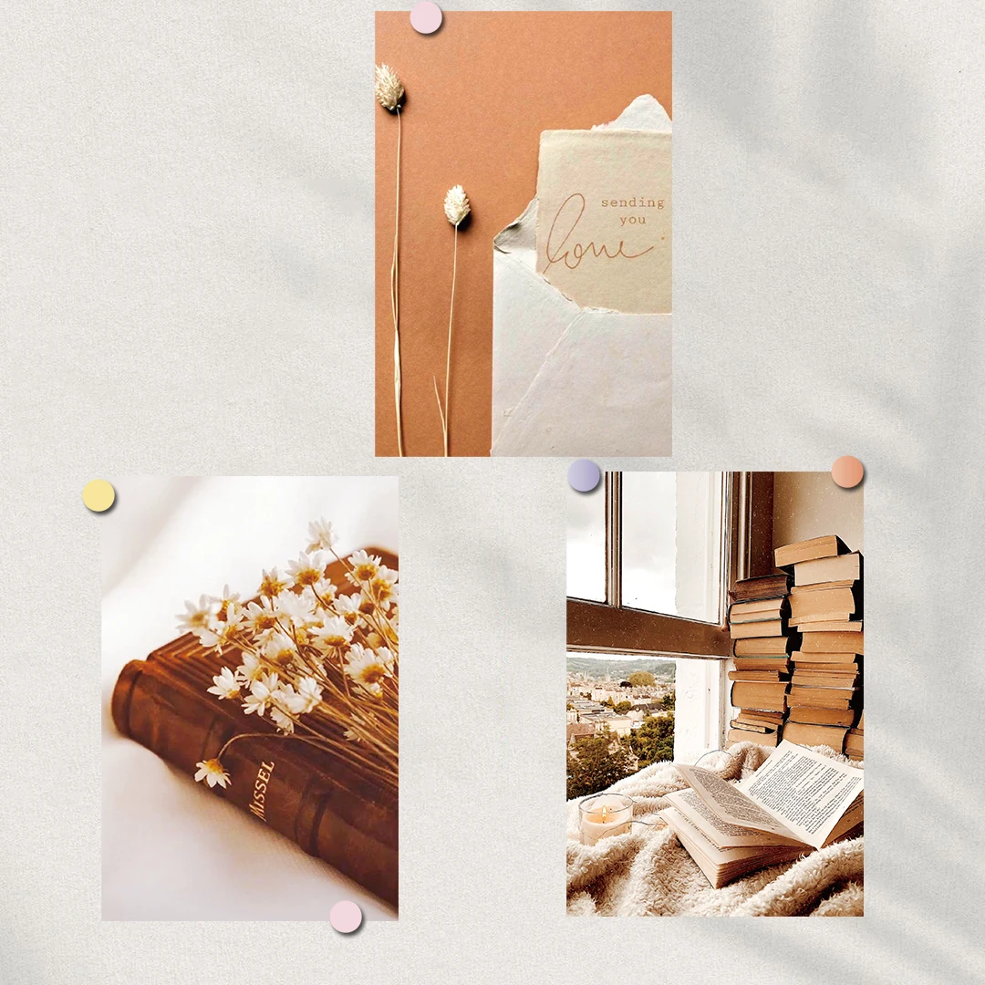 20PCS Beige Poster Sticker Collage Card Aesthetics Photography Fashion Collocation Harajuku Home Decorative Background Decals