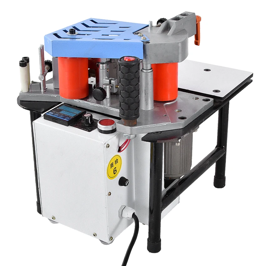 

FC1001S Edge Banding Machine Portable Two-sided Gluing Edge Bander speed controllable Woodworking Edge Banding Machine 220V 750W