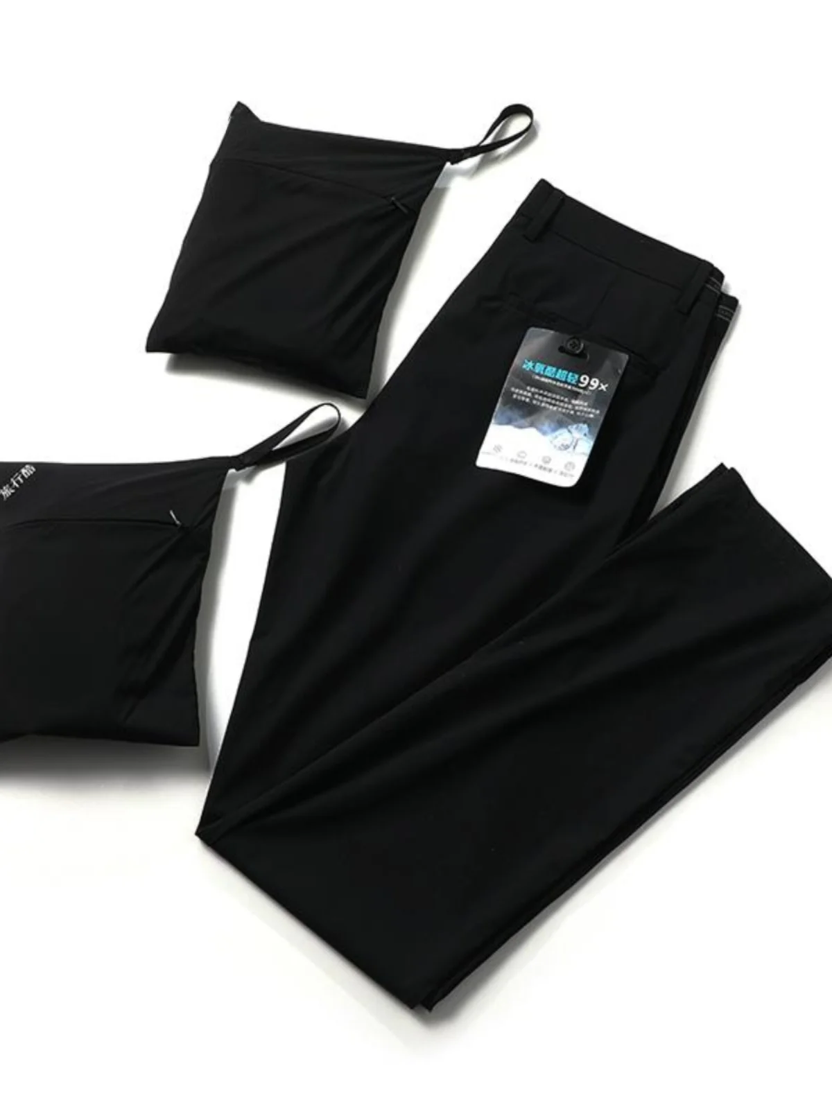 

Ultra-Light Men's Casual Pants 99g Four-Way Stretch Straight Leg Spring Summer Faion Storage Bag Included