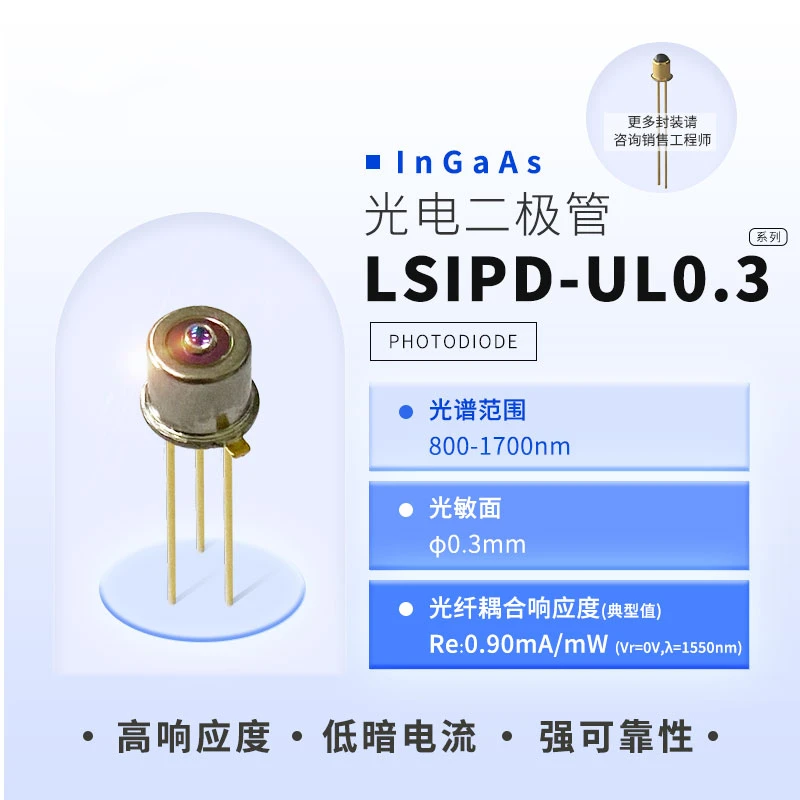 LSIPD-UL0.3 800-1700nm 300um PIN Photodetector Photodiode