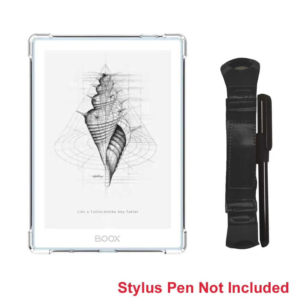 2-IN-1 Case For Onyx Boox Go 6 / Poke 6 6s 5 5s / Poke6 Poke5 Clear TPU Shockproof Back Cover +Security Hand Strap with pen case