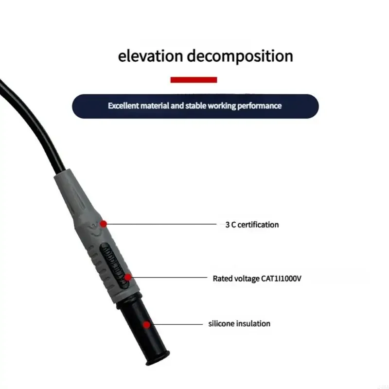 Professional Test Cable Digital Multimeter 1000V 10A 4mm Banana Plug Test Line