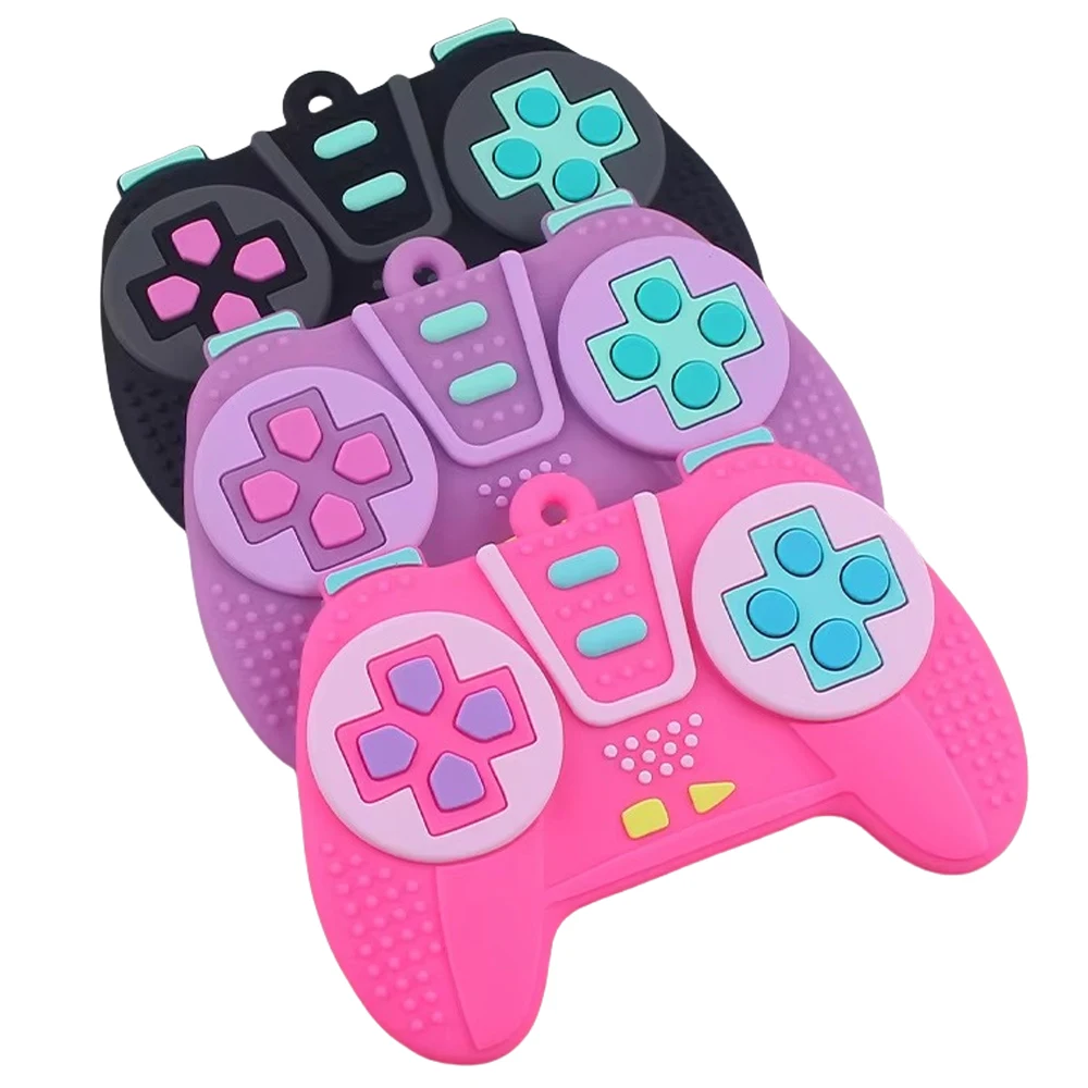 New Baby Chew Teething Game Controller Shape Silicone Teething Toy for Babies 6-12 Months Gifts Sensory Educational