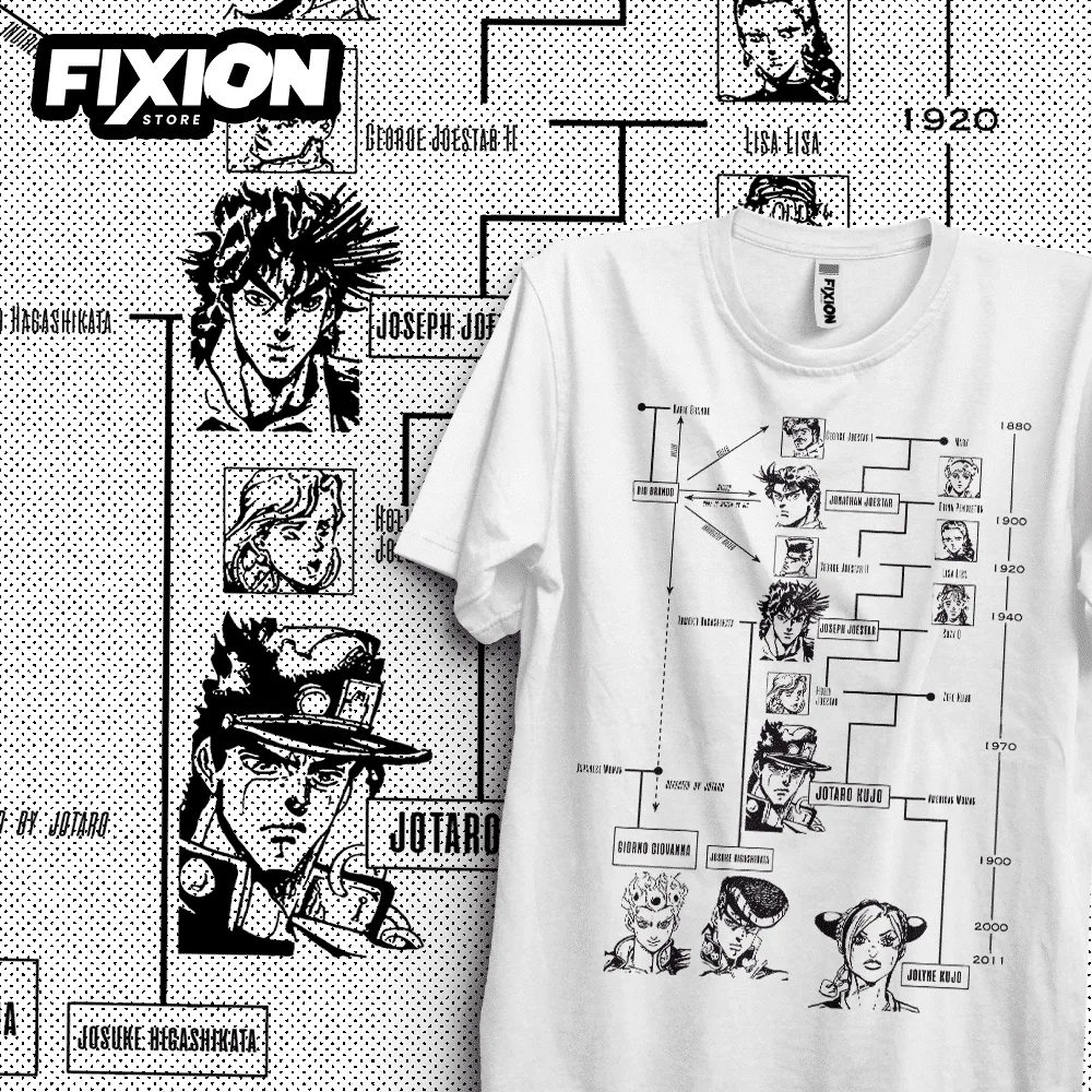 

Anime T shirt Jojos – Árbol – Nuevos Diciembre! Manga Tee