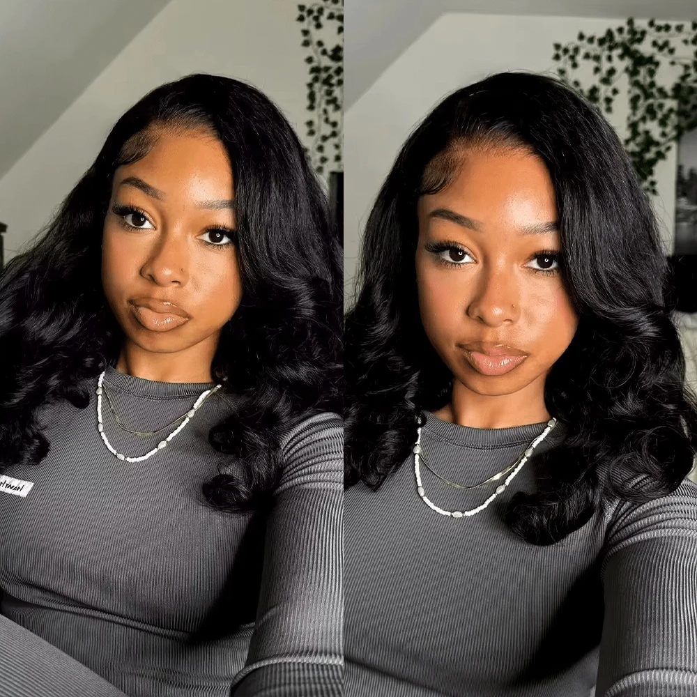 

Бесклеевая одежда Go Body Wave Bob Парик Бразильские человеческие волосы 13x4 13x6 HD Парик фронта шнурка Вьющийся короткий боб для чернокожих женщин Предварительно выщипанные