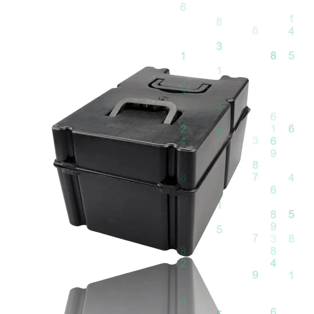 Electric Vehicle Battery Box Thickened 60V48V20ah Rubber Beef Tendon Battery Box Simple Lead-acid Battery Anti Drop