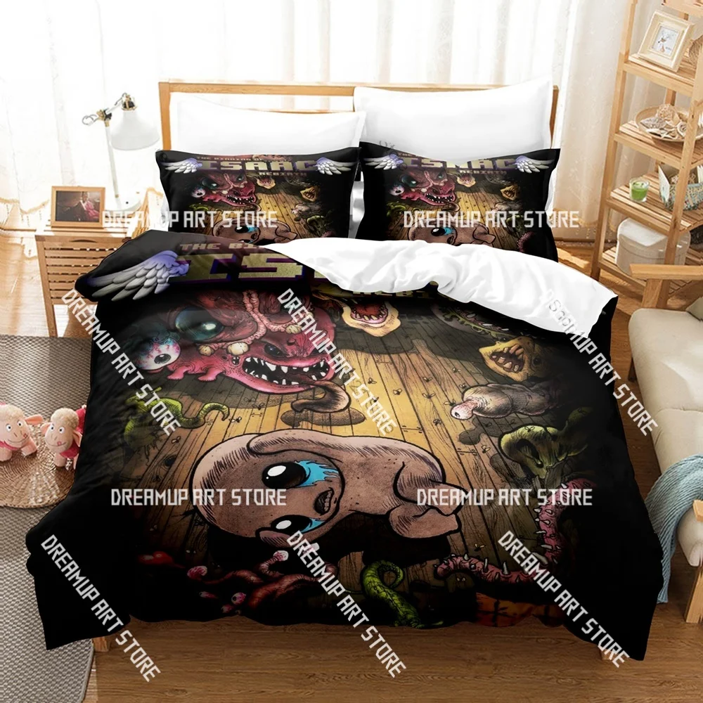 3D Printed The Binding of Isaac Bedding Set for Boys Girls Duvet Cover Pillowcase Twin Queen King Full Single Double Sizes