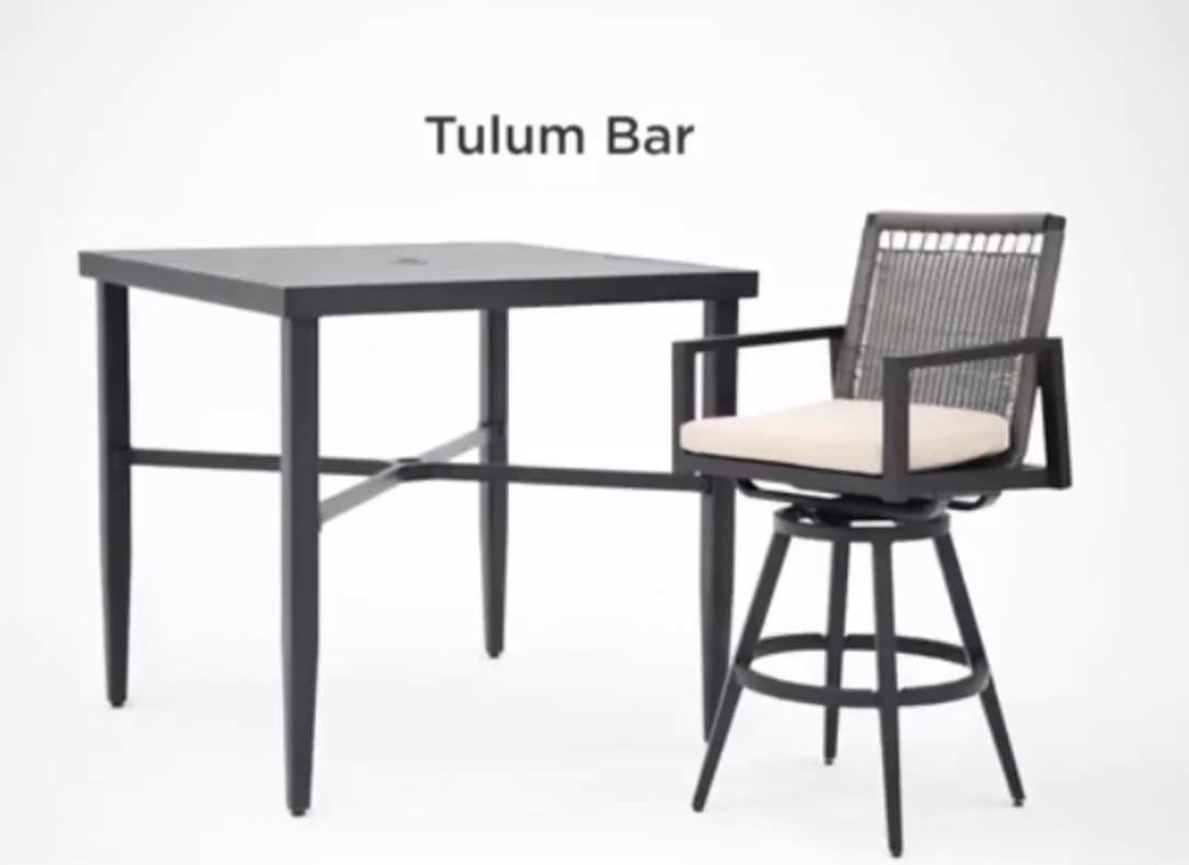 

Manufacturer Low Price Outdoor Furniture bar Table and Chair Set High Quality bar Table