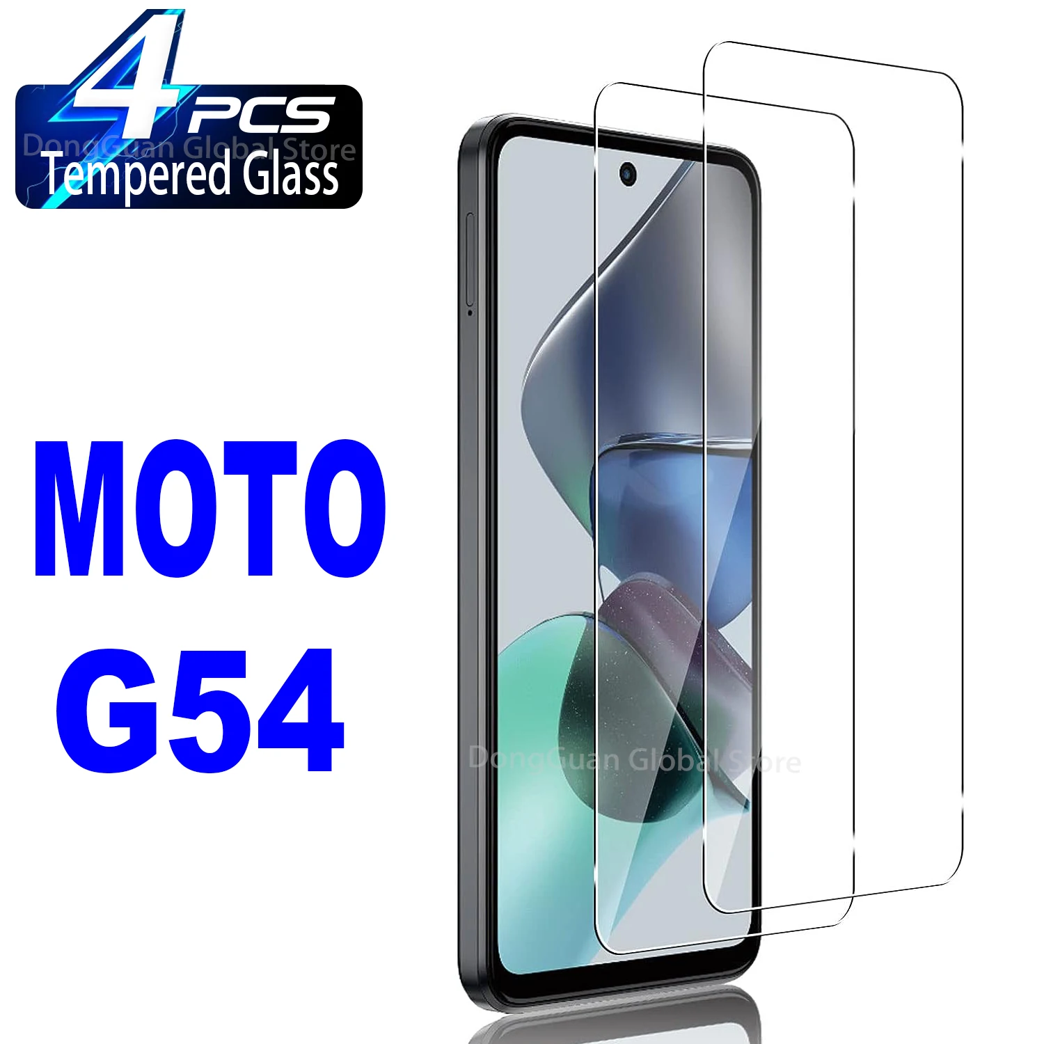

9H Tempered Glass Film For Motorola Moto G54 5G 2/4Pcs HD Screen Protector