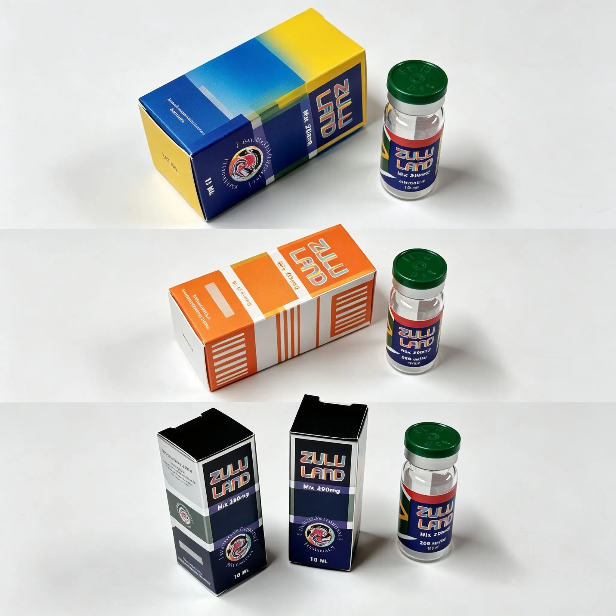 Non-toxic Vinyl Labels and Custom Peptide Decal Box Kits for 3ml 5ml 10ml Vials,Personal Care Packaging Supplies