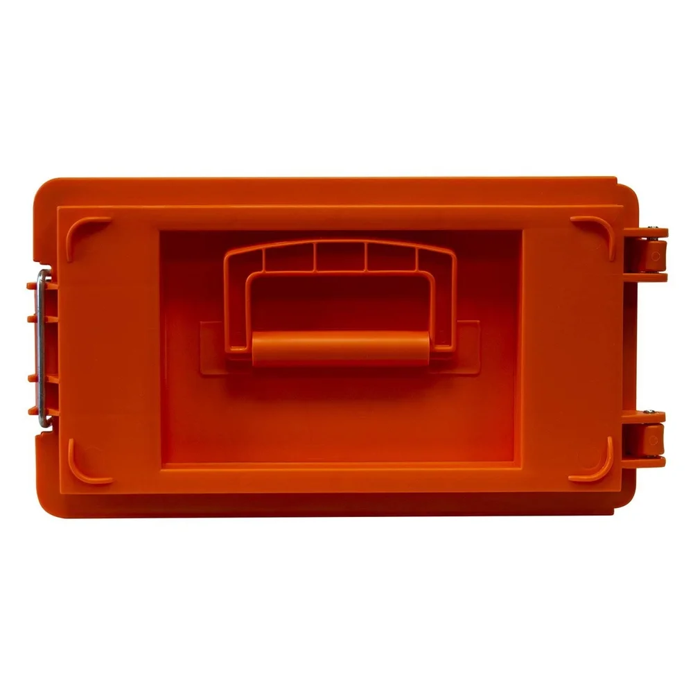 Heavy Duty Utility Dry Box Storage Container with Locking Latch Stackable Design Outdoor Camping Fishing Tools Gear