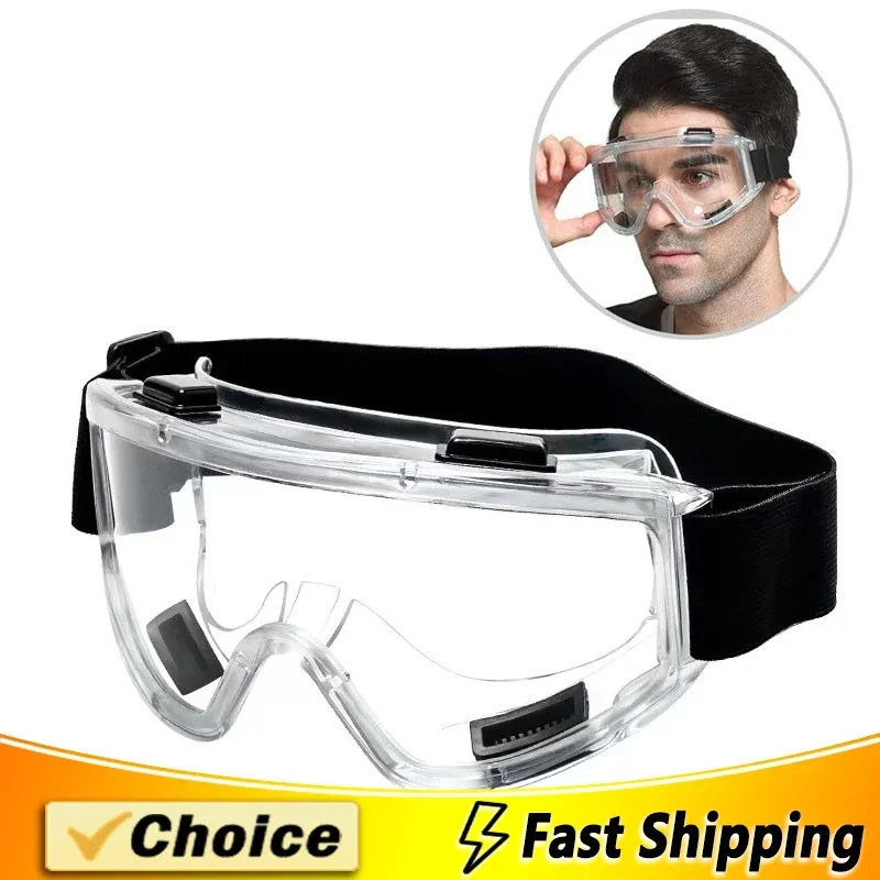 Safety Goggle Anti Splash Dust Proof Work Lab Eyewear Eye Protection Industrial Research Safety Glasses Clear Lens