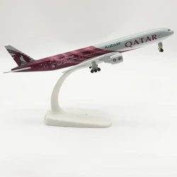 20cm Airplanes Qatar Airways Boeing B777 Model Airplane Plane metal Diecast Model Kits Gift Toys Collectible