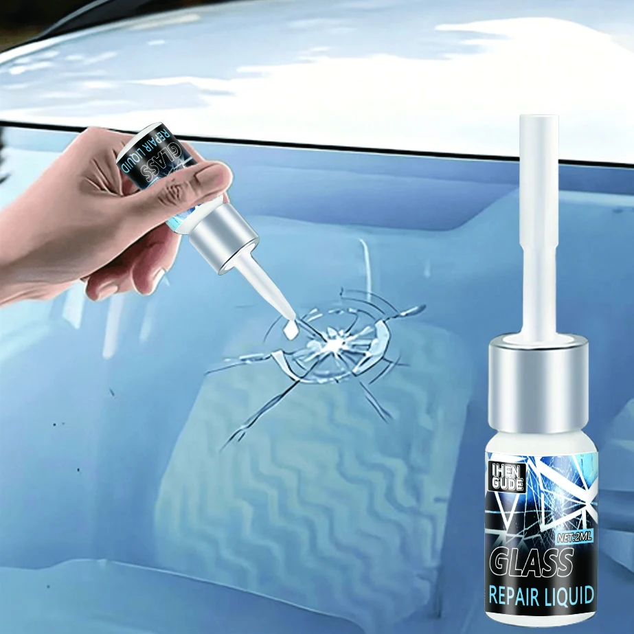 1/4PCS Car Windshield Cracked Repair Tool DIY Window Phone Screen Kit Restoration Curing Glue Auto Glass Scratch Crack Restore