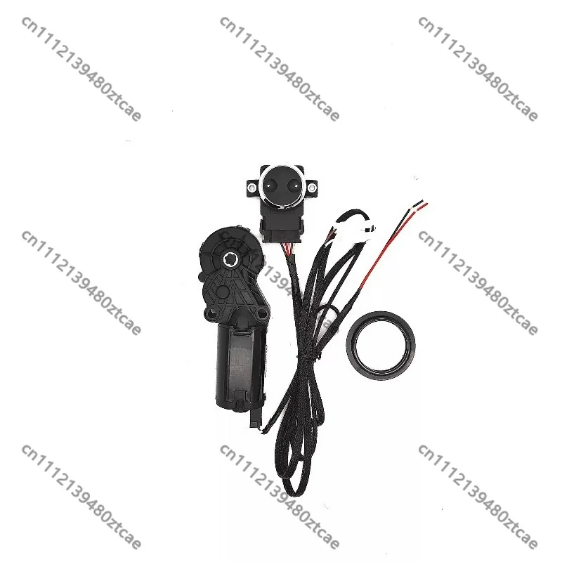 electric-car-seat-backrest-conversion-kit-without-memory-five-ridge-gear-adjust-motor-with-switch-wiring-harness-complete-set