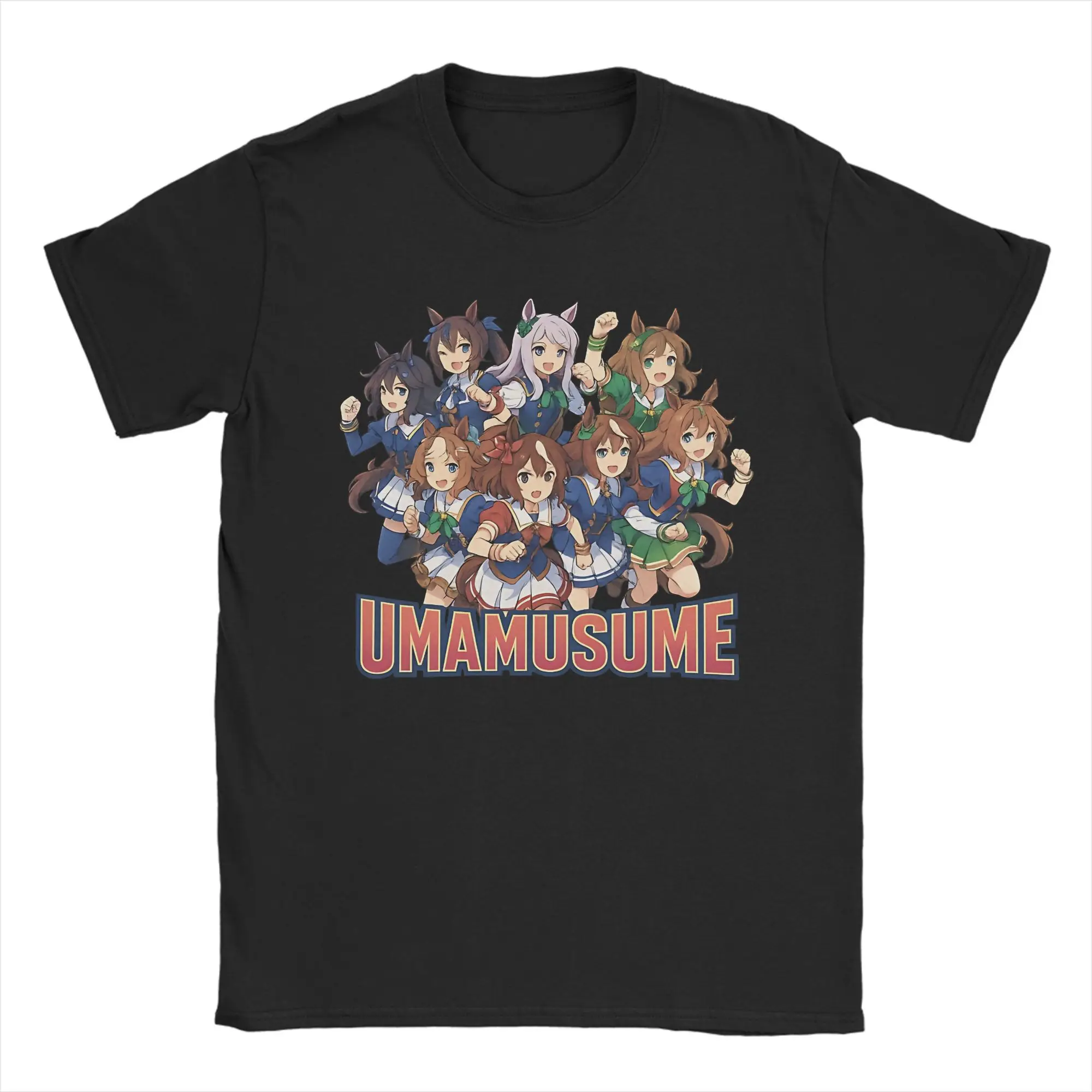 

Мужская и женская модная футболка Umamusume, хлопковые футболки, одежда