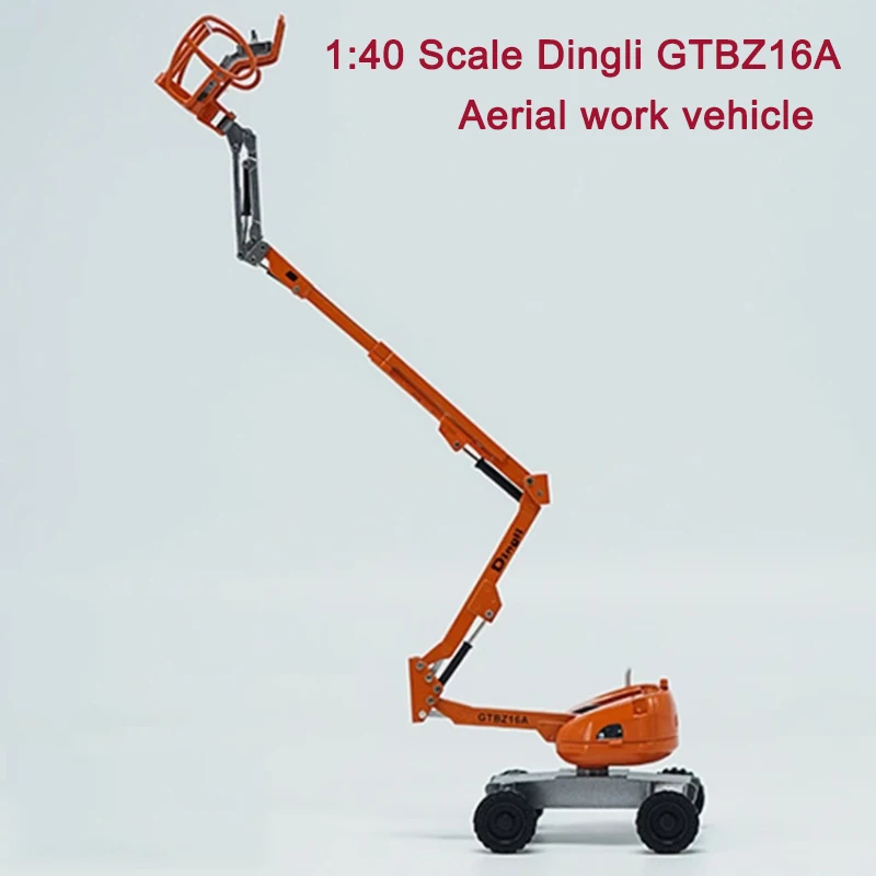 1:40 Scale Dingli GTBZ16A AMWP11.5-8100 Self-propelled Crank Arm Type Aerial Work Platform Alloy Engineering Model Collection