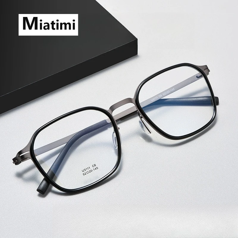 

2026 новые модные удобные оправы для очков для мужчин и женщин, ретро ацетатная титановая оправа для очков, роскошные очки, очки