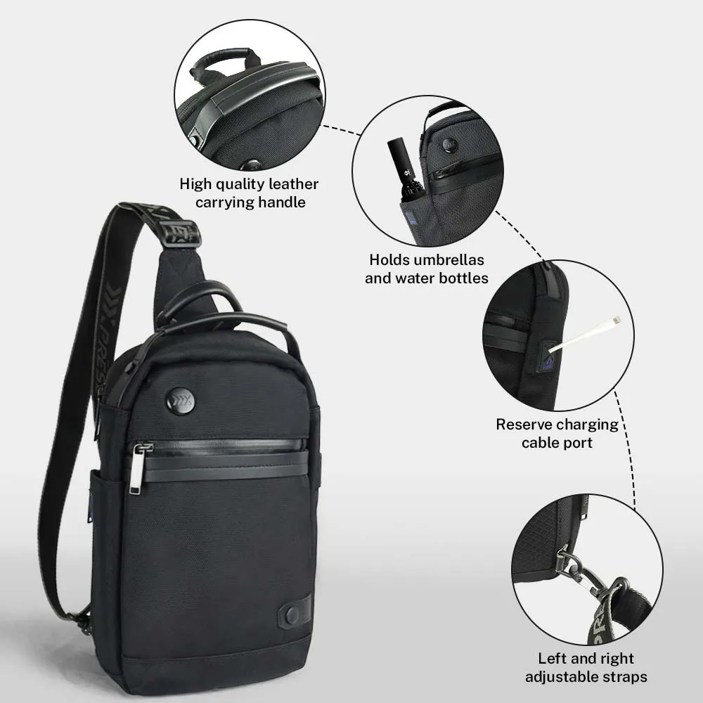 LightweightChest Bag Casual  Men Crossbody Bag Multipurpose Sling Bag for Travel Outdoor Sport Sling Bag